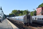 An Amfleet I cafe/business class car(only for coach seating, I believe) is trailing on Amtrak Train # 239